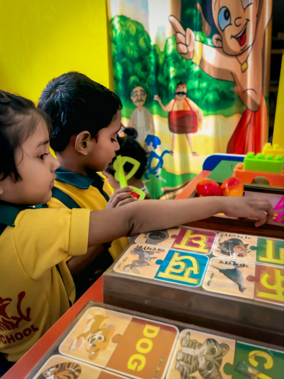 Group activity moment.